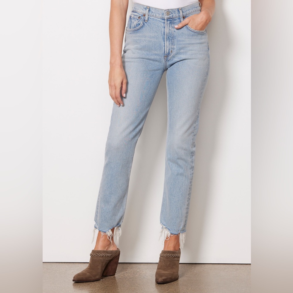 Agolde Merrell Mid Rise Straight Jeans